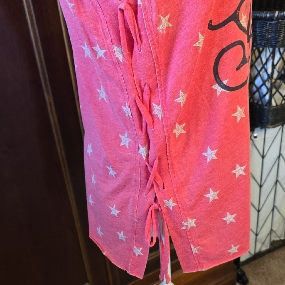 Shyanne Stars Stripes and Shots Tank XL Western Country Concert Top - Picture 5 of 7